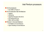 Intel Pentium processors - weblearn.hs