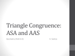 Triangle Congruence by ASA and AAS