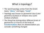 What is topology?