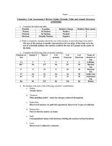 Chem Unit 2 Review Guide ANSWERS