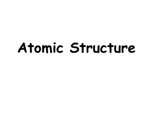 Atomic Structure