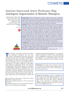 Anterior Intercostal Artery Perforator Flap Autologous Augmentation
