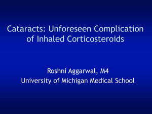 Inhaled Corticosteroids - University of Michigan
