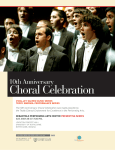 10th Anniversary Choral Celebration