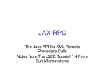 JAX-RPC - Andrew.cmu.edu