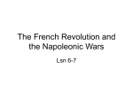 Napoleonic Wars and the French Revolution