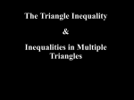 Inequalites in Triangles