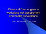 Chemical Carcinogens – workplace risk assessment and health