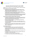 Laboratory Standard Operating Procedure (SOP)