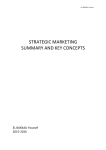 strategic marketing summary and key concepts