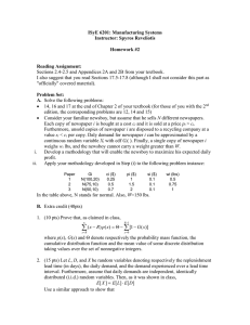 Homework 2 - Georgia Tech ISyE