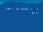 physical signs of the neck