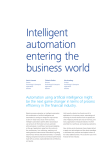 Intelligent automation entering the business world