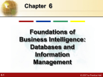 Databases and Information Management