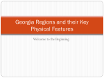 Georgia Regions and their Key Physical Features