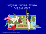 Virginia Studies Review - Henrico County Public Schools