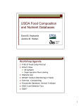 USDA Food Composition and Nutrient Databases