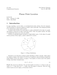 Planar Point Location - Brown Computer Science