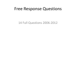 Free Response Review