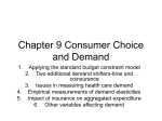 Chapter 9 Consumer Choice and Demand