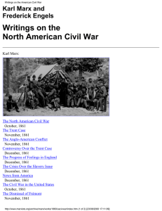 Writings on the American Civil War