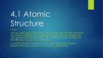 4.1 Atomic Structure