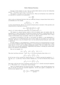 Field of Rational Functions On page 4 of the textbook, we read