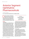 anterior segment ophthalmic Pharmaceuticals