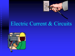 Electric Current and Circuits