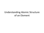 Understanding Atomic Structure of an Element