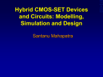Hybrid CMOS-SET Devices and Circuits: Modelling - SMDP-VLSI