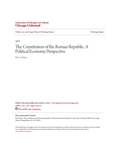 The Constitution of the Roman Republic: A