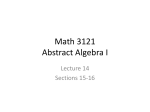 Math 3121 Lecture 14