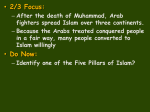 Identify one of the Five Pillars of Islam?