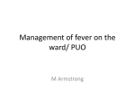 Management of fever on the ward