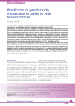 Predictors of lymph node metastasis in patients with breast cancer