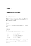 Conditional execution