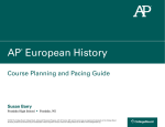 AP European History Course Planning and Pacing Guide, Barry