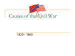 Causes of the Civil War - Walnut Creek School District