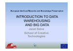 INTRODUCTION TO DATA WAREHOUSING AND BIG DATA