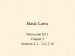 D2.1 Basic Laws