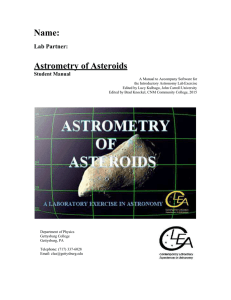 Astrometry of Asteroids