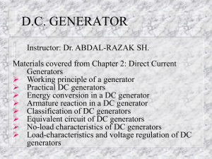 D.C. GENERATOR