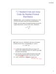 7.2: Standard Units and Areas Under the Standard Normal Distribution