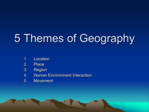 5 Themes of Geography