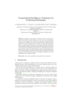 Computational Intelligence Techniques for Predicting Earthquakes