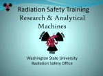 Radiation Safety Training Washington State University Radiation