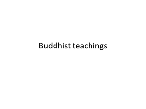 Buddhist teachings continued