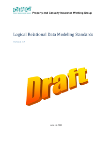 Logical Relational Data Modeling Standards