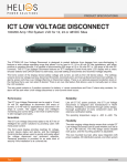 ICT LOW VOLTAGE DISCONNECT
